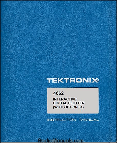 Tektronix 4662 Operators Manual Tektronix 4662 Operators Manual